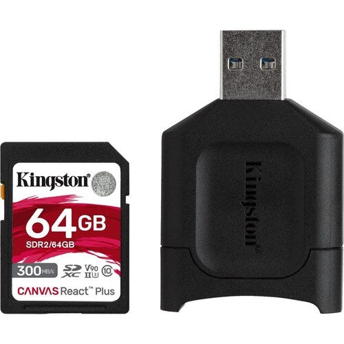 64GB SDXC REACT PLUS SDR2 + MLP SD READER