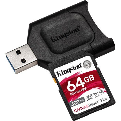 64GB SDXC REACT PLUS SDR2 + MLP SD READER