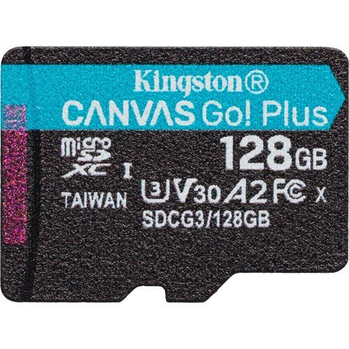 128GB MICROSDXC CANVAS GO PLUS 170R A2 U3 V30 SINGLE PACK W/O A
