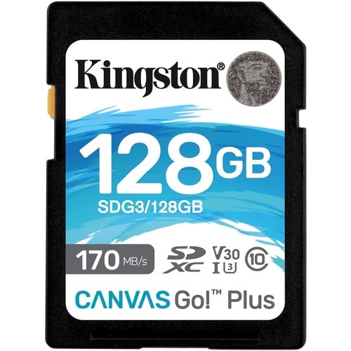 128GB SDXC CANVAS GO PLUS 170R C10 UHS-I U3 V30