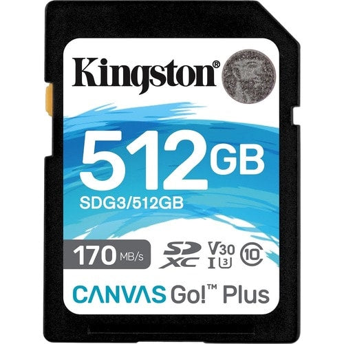 512GB SDXC CANVAS GO PLUS 170R C10 UHS-I U3 V30