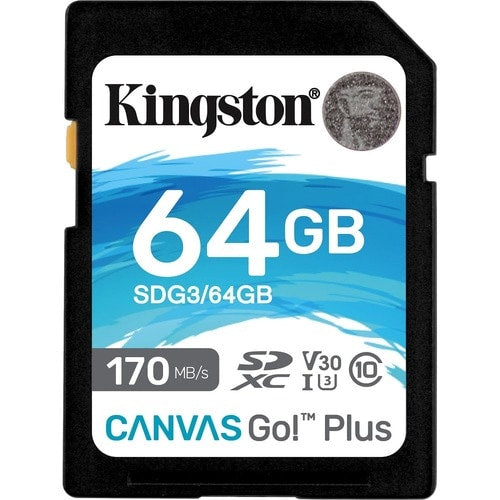 64GB SDXC CANVAS GO PLUS 170R C10 UHS-I U3 V30