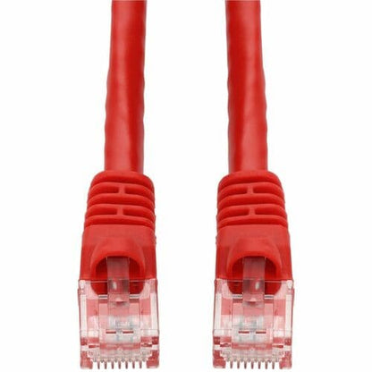Câble Ethernet Cat. 6A en PVC rouge AddOn de 1,8 m avec gaine à bulles anti-accrocs RJ