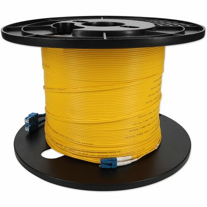 Câble de raccordement fibre optique duplex droit OS2 jaune LC (mâle) vers SC (mâle) AddOn 72 m
