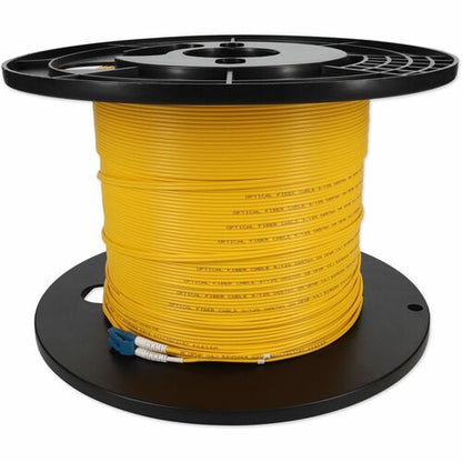 Câble de raccordement fibre optique duplex droit OS2 jaune LC (mâle) vers SC (mâle) AddOn 72 m
