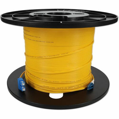 Câble de raccordement fibre optique duplex droit OS2 jaune LC (mâle) vers SC (mâle) AddOn 72 m