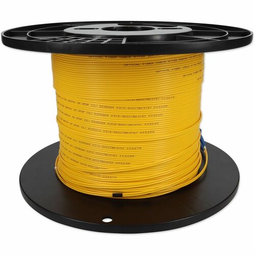 Câble de raccordement fibre optique duplex droit OS2 jaune LC (mâle) vers SC (mâle) AddOn 72 m