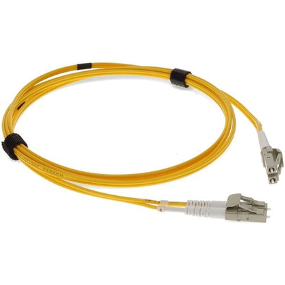 Patch fibre duplex OFNR (Riser-Rated) jaune OM4 LC (mâle) vers LC (mâle) AddOn 6 m