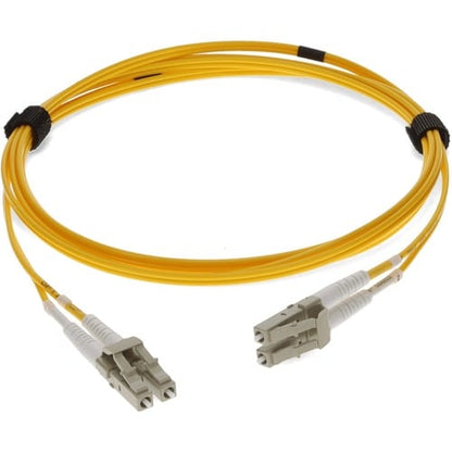 Patch fibre duplex OFNR (Riser-Rated) jaune OM4 LC (mâle) vers LC (mâle) AddOn 6 m