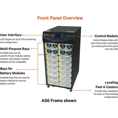 Vertiv Liebert APS AS3 5 kVA escalable a 15 kVA N+1 - 15 minutos de máxima potencia