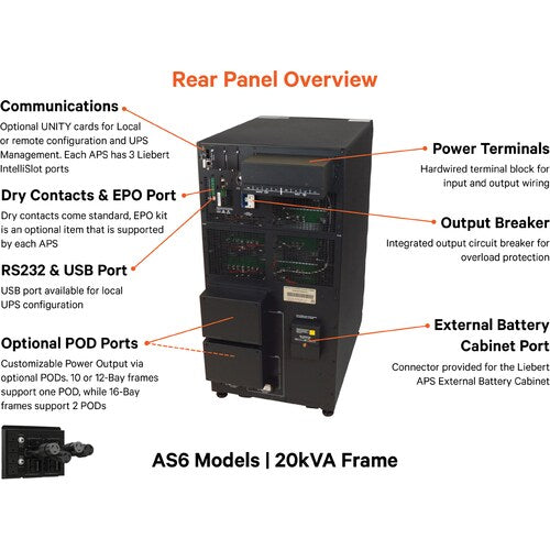 Vertiv Liebert AS4 5kVA Scalable to 20kVA N+1 - 5 Minutes Full-Load Ru