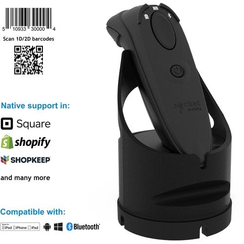 Socket Mobile DuraScan® D740, lecteur de codes-barres universel, noir et station de charge -