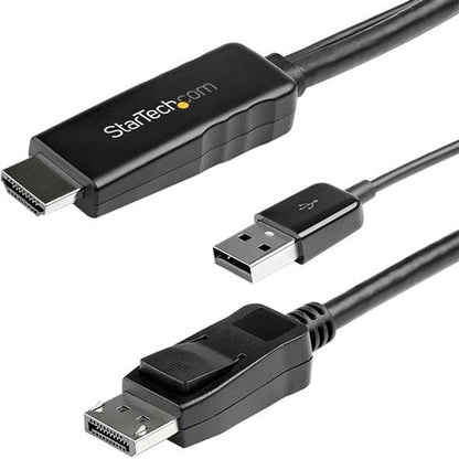 Câble HDMI vers DisplayPort StarTech.com de 2 m (6 pi) 4K 30 Hz - Adaptateur HDMI 1.4 vers DP 1.2 actif