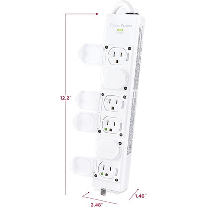 Multiprise 6 prises CyberPower CyberPower MPV615P - NEMA 5-15P-HG -