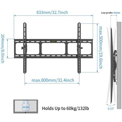Support mural Amer Mounts pour écran plat et moniteur