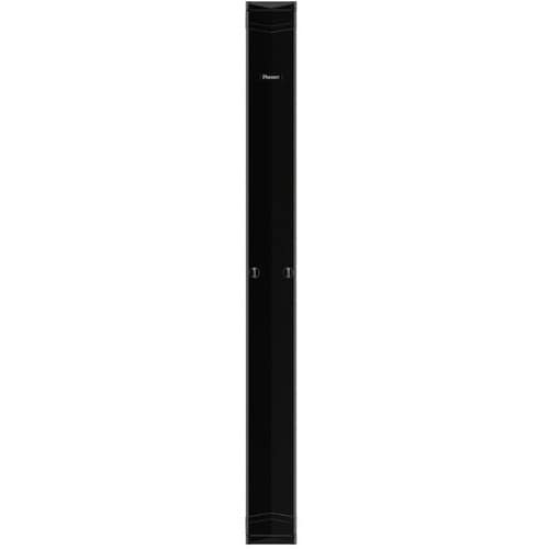 Organizador de cables de doble cara Panduit - Organizador de cables vertical - Negro - Altura de rack 45U - Acero, Acrílico