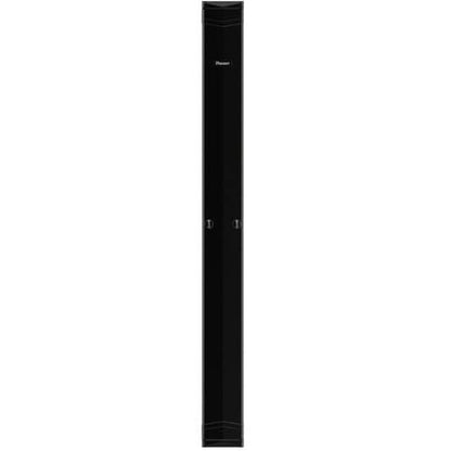 Organizador de cables de doble cara Panduit - Organizador de cables vertical - Negro - Altura de rack 45U - Acero, Acrílico