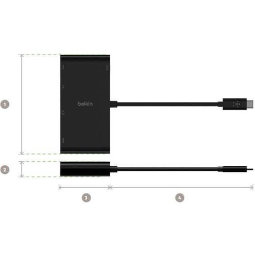 Adaptateur multiport USB-C Belkin