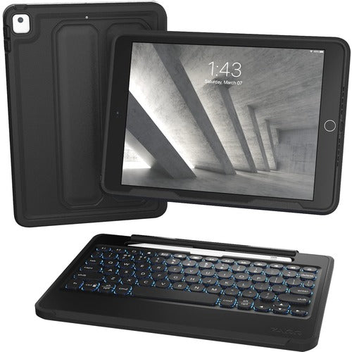 ZAGG Rugged Book Rugged Keyboard/Cover Case (Book Fold) for 10.2\" (25
