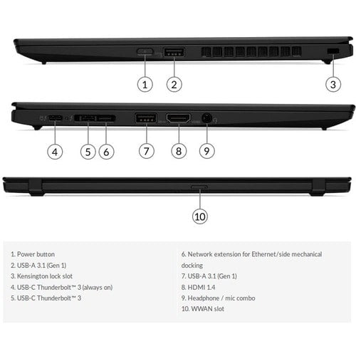 FR TOPSELLER TP X1 CARBON GEN8 I510310U VPRO 1.60 14.0 16GB 1TB