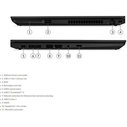 Lenovo ThinkPad T15 Gen 1 20S6001BCA 15.6\" Notebook - Full HD - Intel Core i7 10th Gen i7