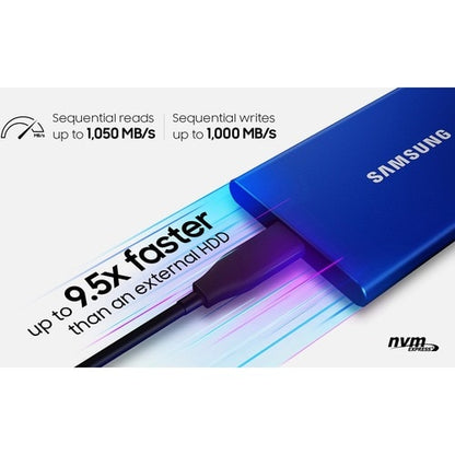 1TB USB 3.2 GEN. 2 T7 PORTABLE SSD BLUE