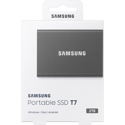 SSD PORTÁTIL T7 DE 2 TB USB 3.2 GEN. 2 GRIS