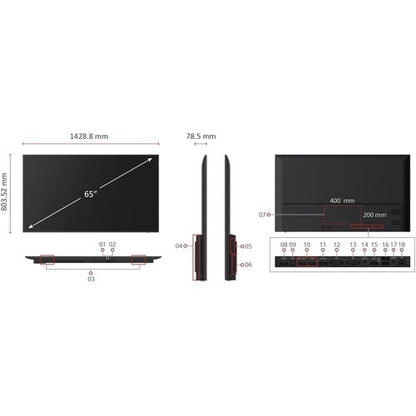 65IN  4K ULTRA HD LARGE FORMAT PRESENTATION DISP 3840X2160