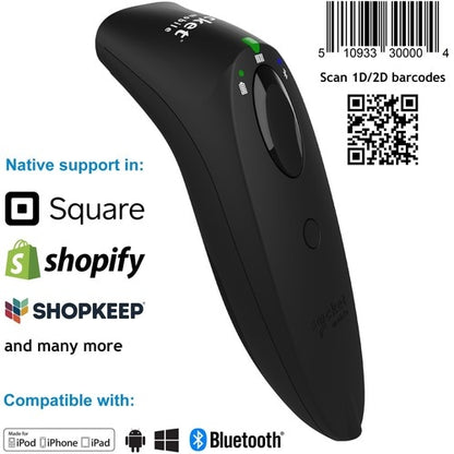 Socket Mobile SocketScan® S740, escáner de código de barras universal, negro - Conexión inalámbrica