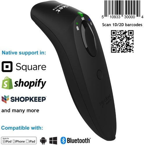Socket Mobile SocketScan® S740, lecteur de codes-barres universel, noir - connexion sans fil