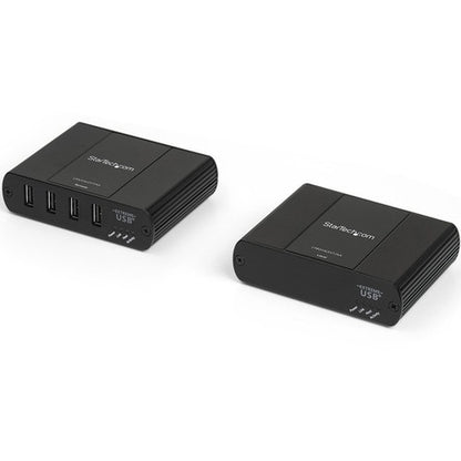 Extensor USB 2.0 de 4 puertos StarTech.com a través de concentrador de red Ethernet/IP (hasta 100 m)