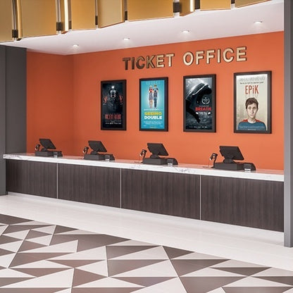 Chief Impact On-Wall Kiosk - Portrait 65" Black