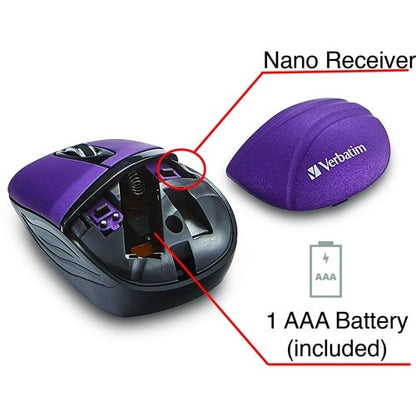 WL MINI TRAVEL MOUSE COMMUTER MULTI SÉRIE 6 VIOLET