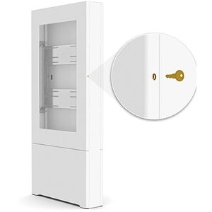 Chief Impact Floor Mounted Kiosk, Portrait 49" Whi