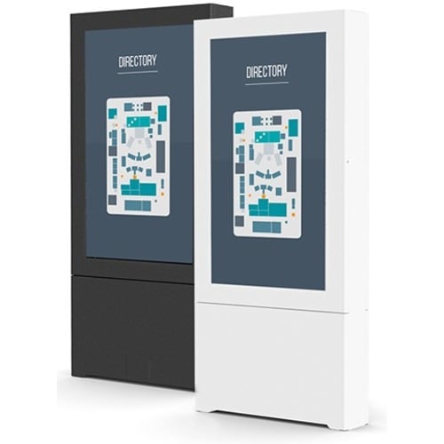 Chief Impact Floor Mounted Kiosk, Portrait 49" Whi