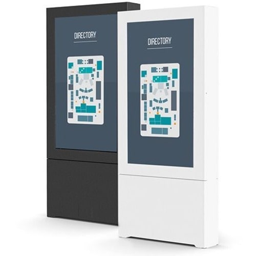 Chief Impact Floor Mounted Kiosk, Portrait 55" Whi