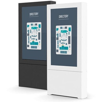 Chief Impact Floor Mounted Kiosk, Portrait 55" Whi
