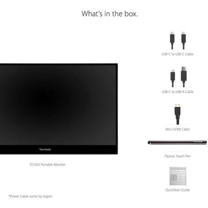 Écran tactile portable 15,6 pouces 1080p, alimentation bidirectionnelle, USB type C, sans fil, avec station d'accueil