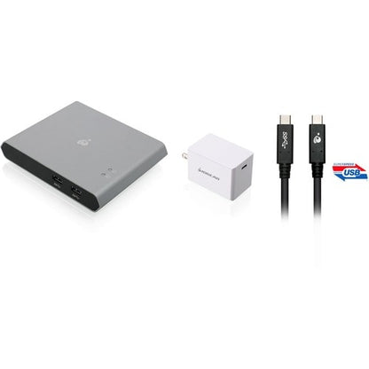 COMMUTATEUR KVM USB-C 2 PORTS AVEC POWER DELIVERY TAA AVEC KIT D'ALIMENTATION