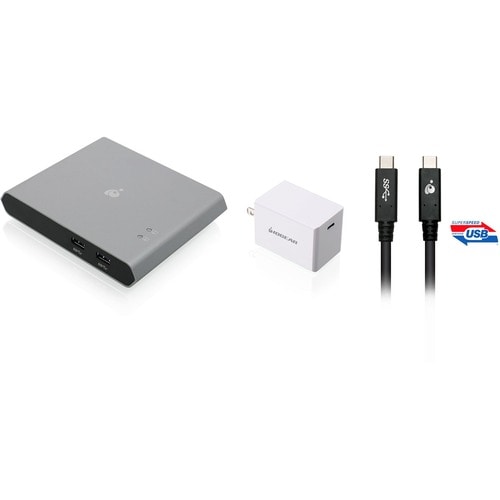 COMMUTATEUR KVM USB-C 2 PORTS AVEC POWER DELIVERY TAA AVEC KIT D'ALIMENTATION