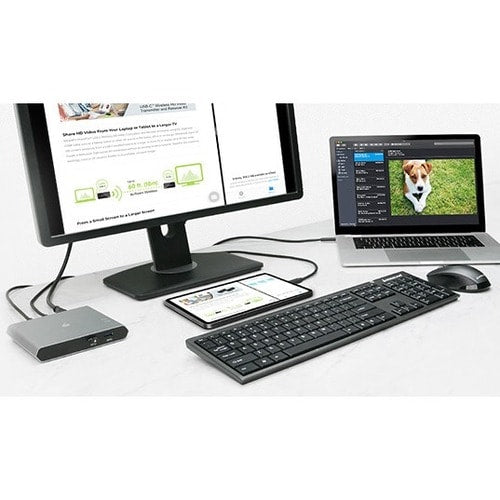 COMMUTATEUR KVM USB-C 2 PORTS AVEC POWER DELIVERY TAA AVEC KIT D'ALIMENTATION