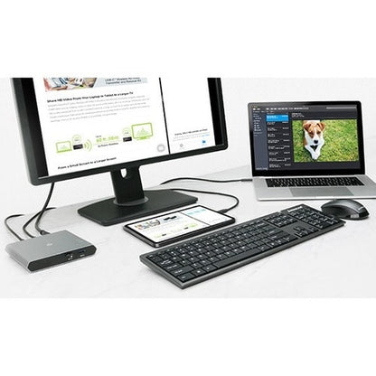 COMMUTATEUR KVM USB-C 2 PORTS AVEC POWER DELIVERY TAA AVEC KIT D'ALIMENTATION