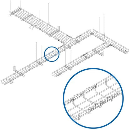 Barra de montaje SmartRack SRWBTLCPLRBR de Tripp Lite by Eaton para bandeja de cables