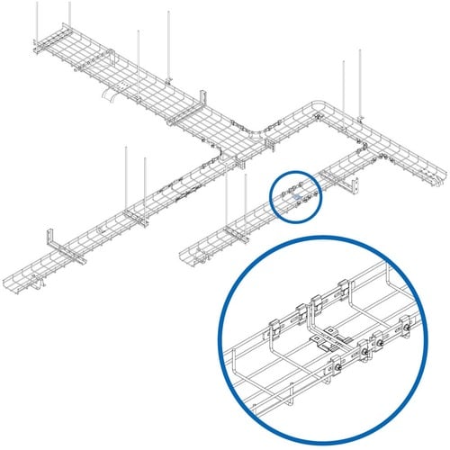 Acoplador de montaje SmartRack SRWBTLCPLRBS de Tripp Lite by Eaton para bandeja de cables