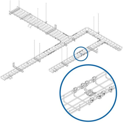 Acoplador de montaje SmartRack SRWBTLCPLRBS de Tripp Lite by Eaton para bandeja de cables