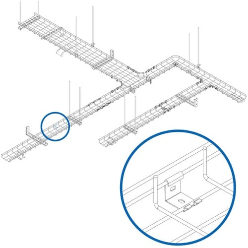 Soporte de montaje SmartRack SRWBWALLBRKTLD de Tripp Lite by Eaton para bandeja de cables