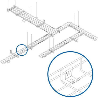 Soporte de montaje SmartRack SRWBWALLBRKTLD de Tripp Lite by Eaton para bandeja de cables