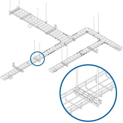 Soporte de montaje para bandeja de cables SRWB6CROSSBRKT de Tripp Lite by Eaton