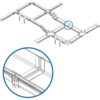 Acoplador sin herramientas Tripp Lite de Eaton para sistema de enrutamiento de fibra