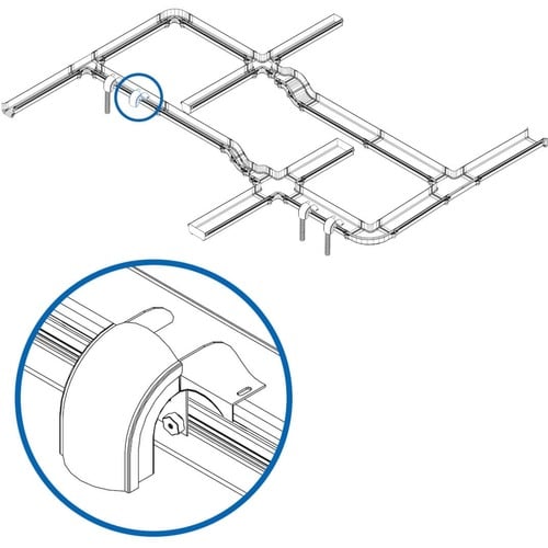 Kit adaptador de cascada móvil sin herramientas de Tripp Lite by Eaton para sistema de enrutamiento de fibra